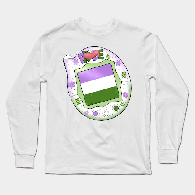 TamaPride - Genderqueer Long Sleeve T-Shirt by Qur0w